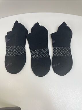 Bombas Unisex Black Low-Cut Performance No-Show Socks - 3 Pair